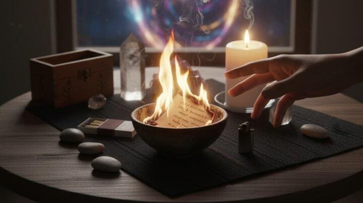 quemar una carta ritual significado espiritual fuego